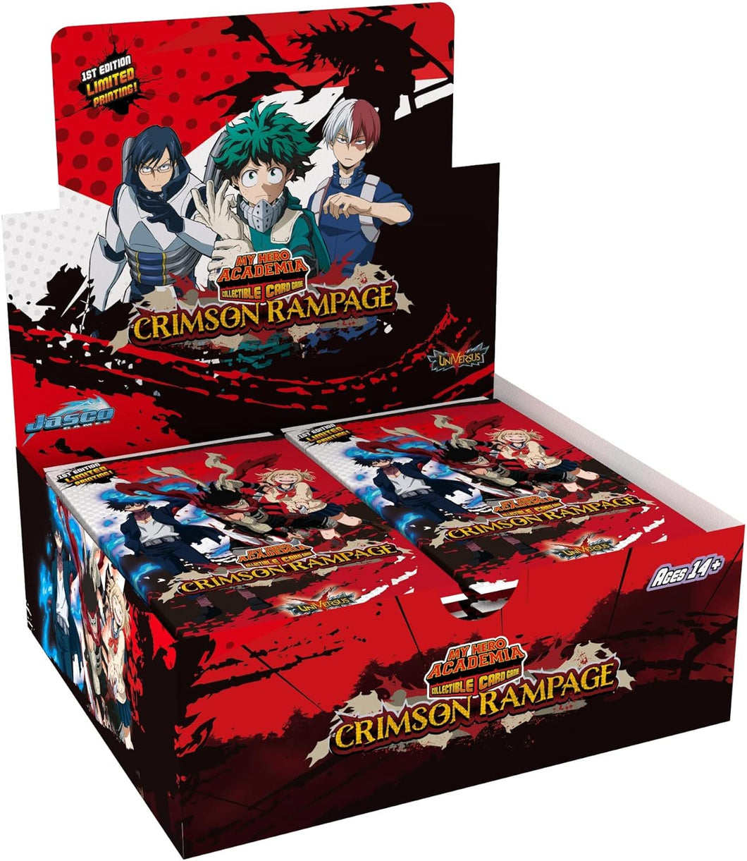 Jasco My Hero Academia Collectible Card Game Series 2 Unlimited Crimson Rampage Booster Display (24 Packs)